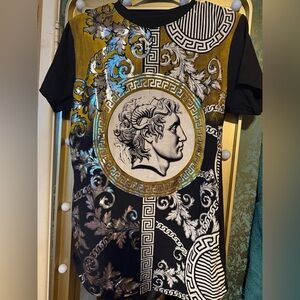 Black and Gold Graphic shirt.